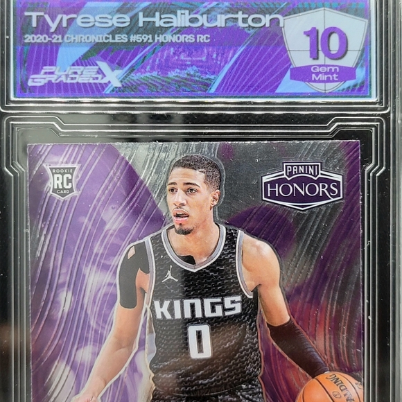 2020-21 Panini Honors Tyrese Haliburton Rookie #591 PGX Graded 10 Gem Mint 💎 RC - Picture 3 of 5